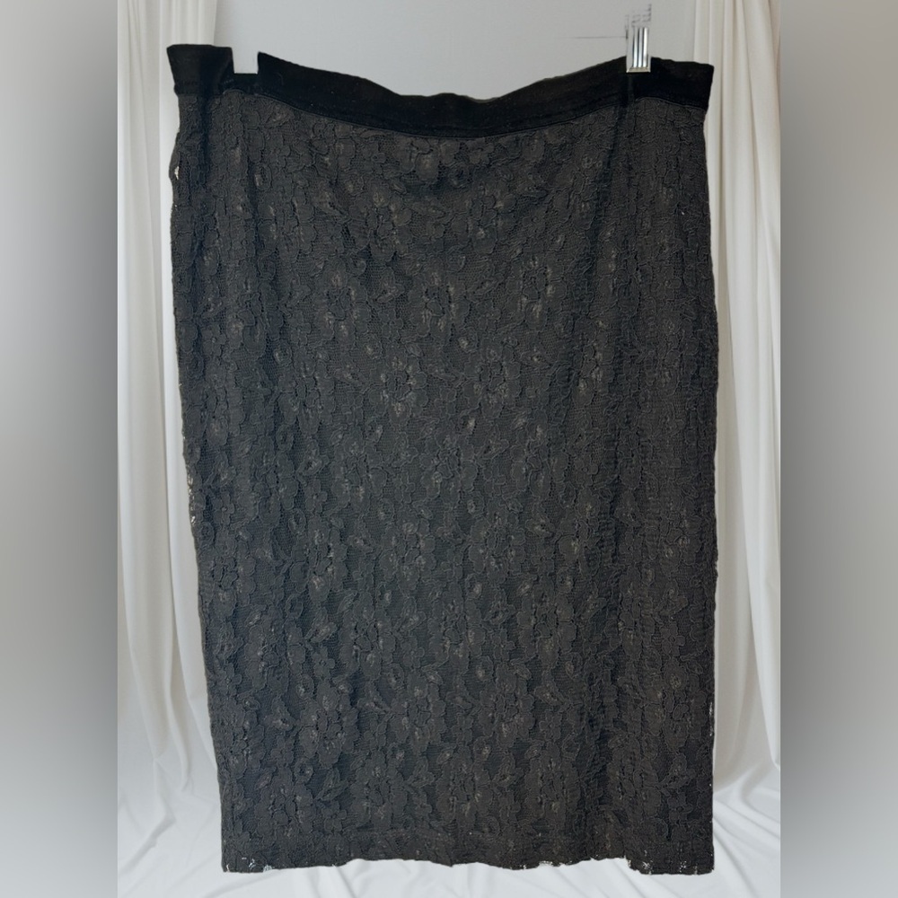 Nwt White + Warren Lace Pencil Skirt - image 6